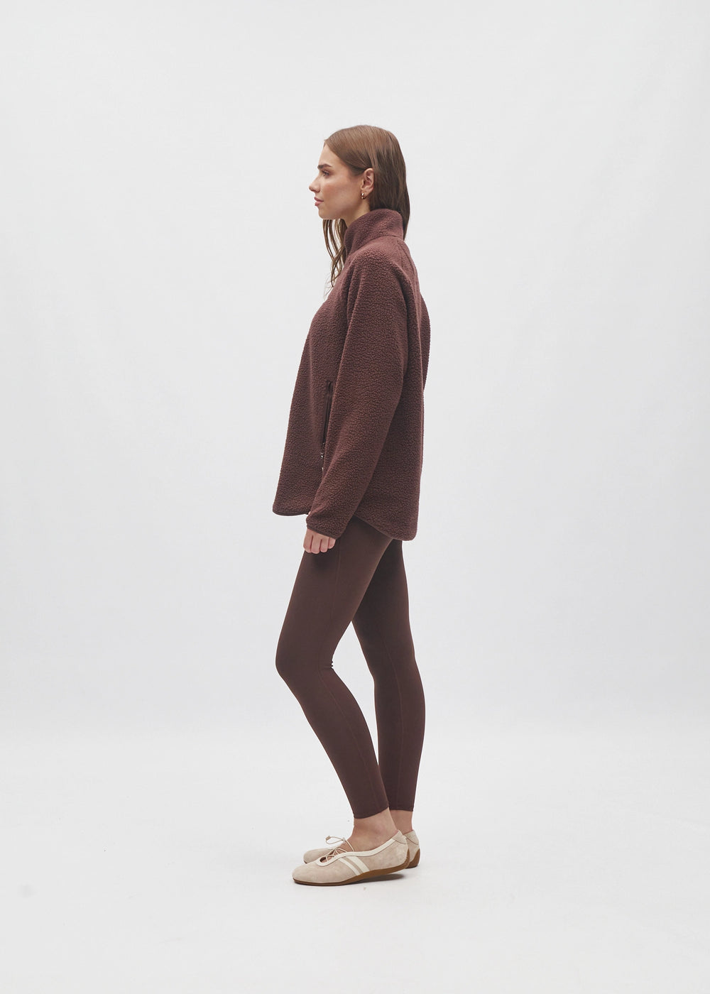 Cassidy Full Zip Classic Coffee