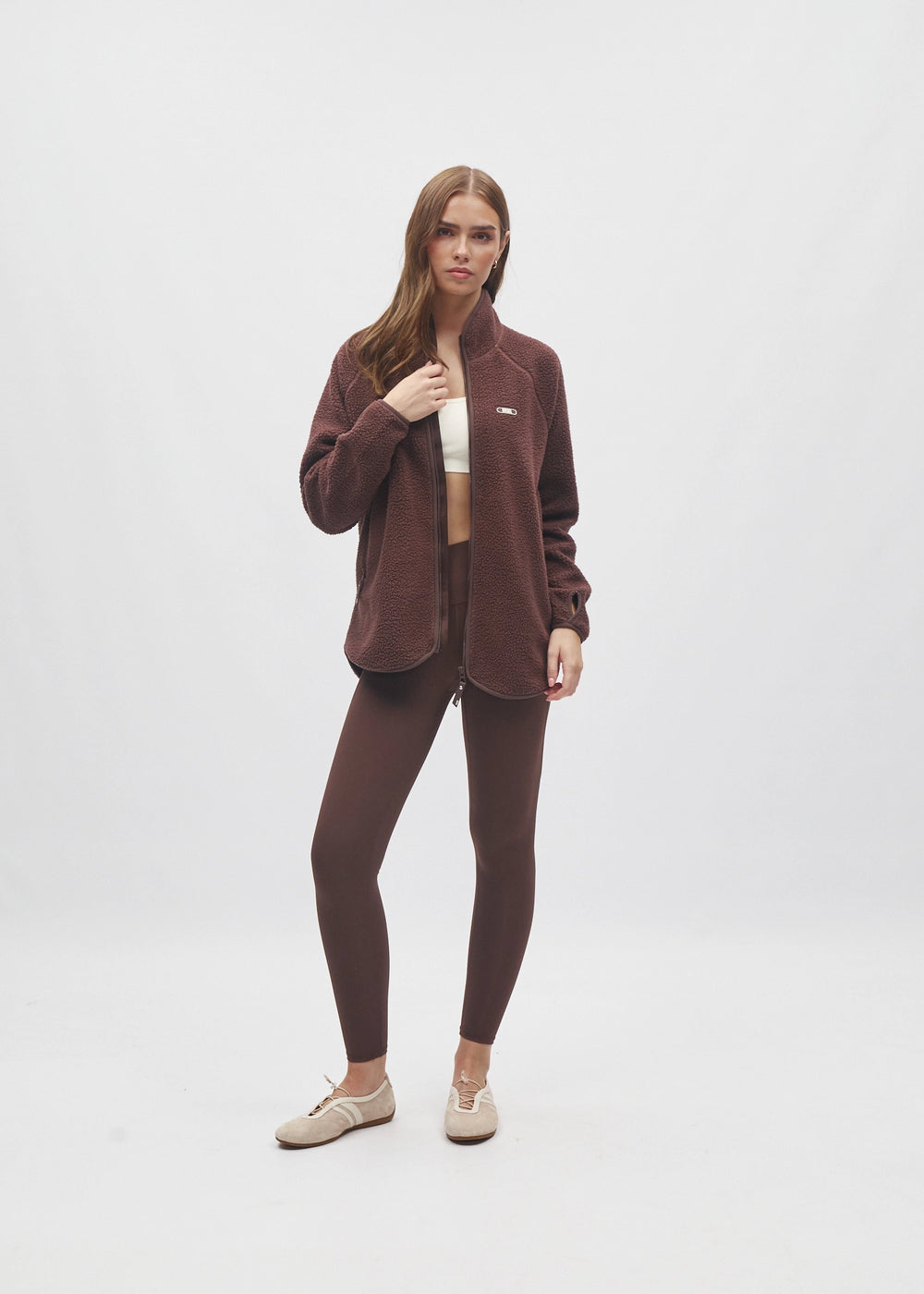 Cassidy Full Zip Classic Coffee