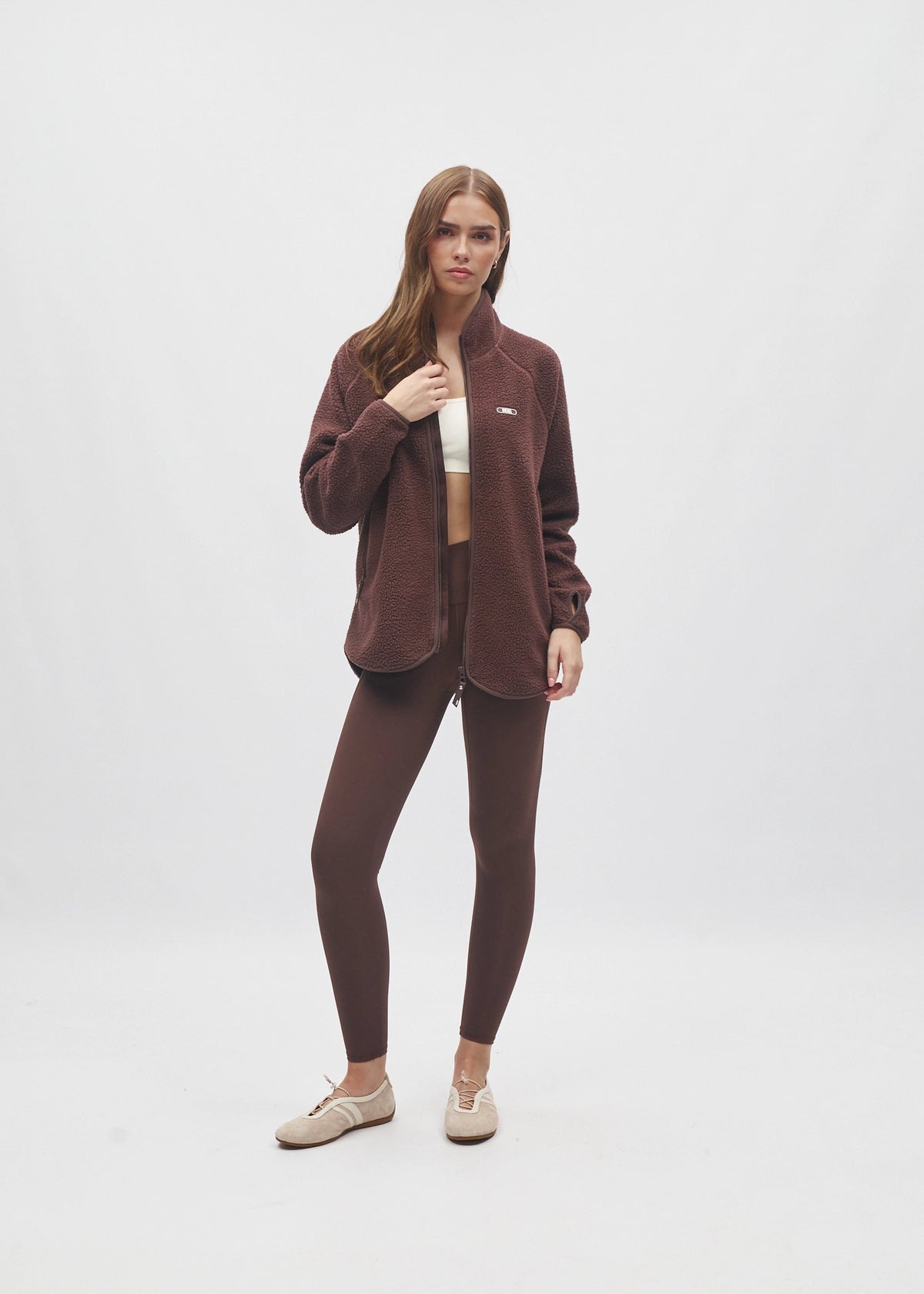Cassidy Full Zip Classic Coffee