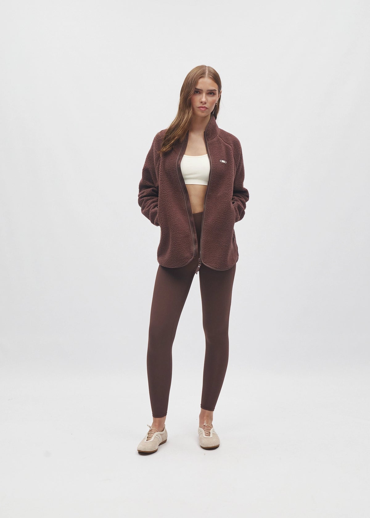 Cassidy Full Zip Classic Coffee