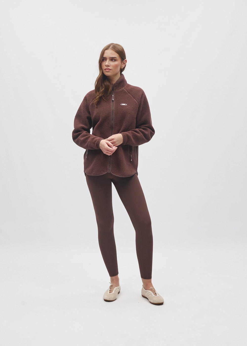 Cassidy Full Zip Classic Coffee