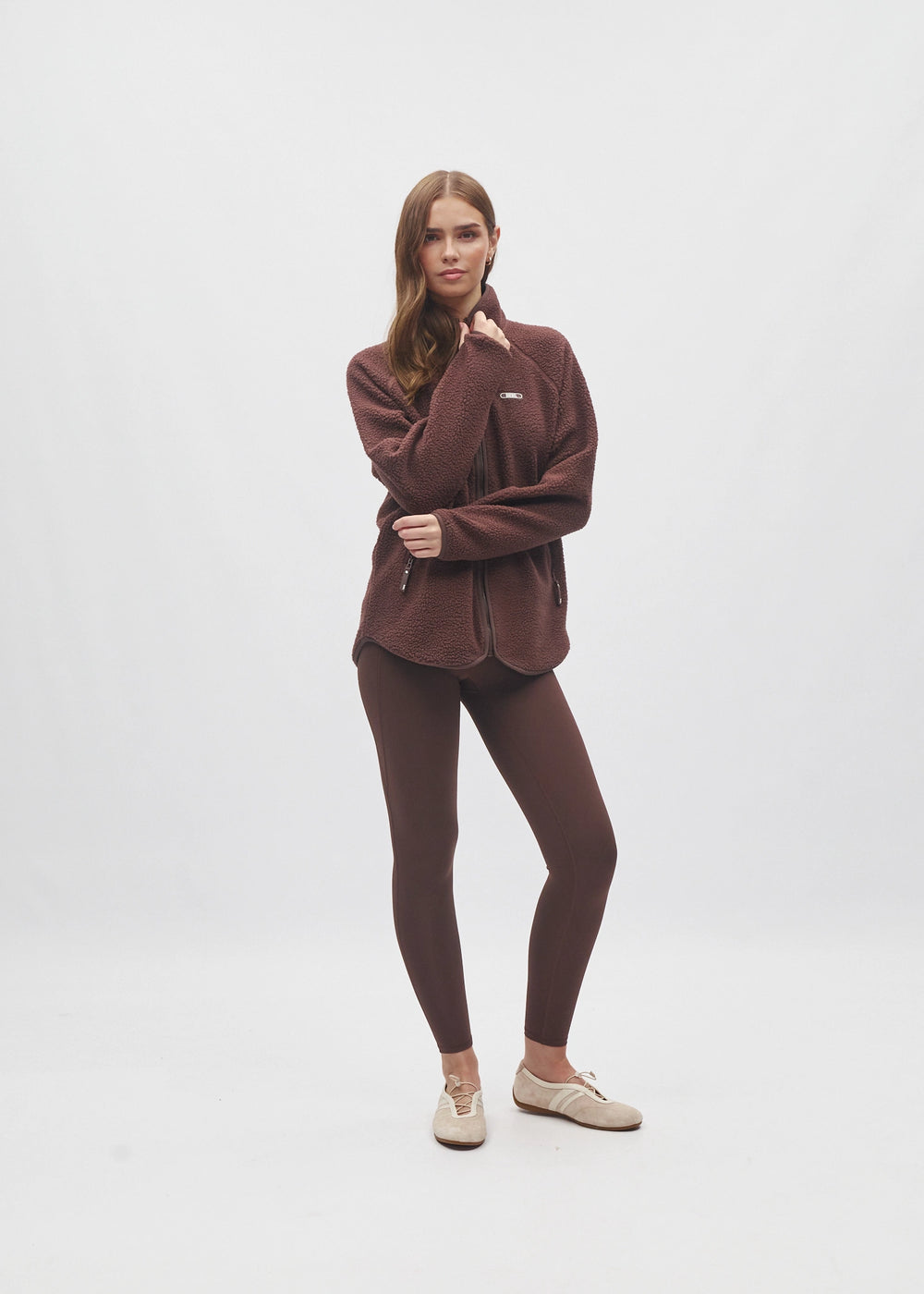 Cassidy Full Zip Classic Coffee