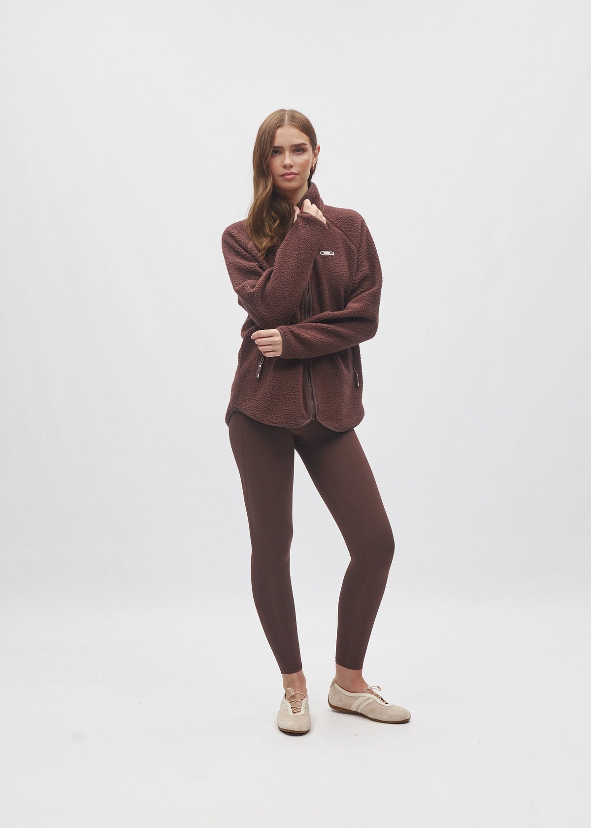 Cassidy Full Zip Classic Coffee