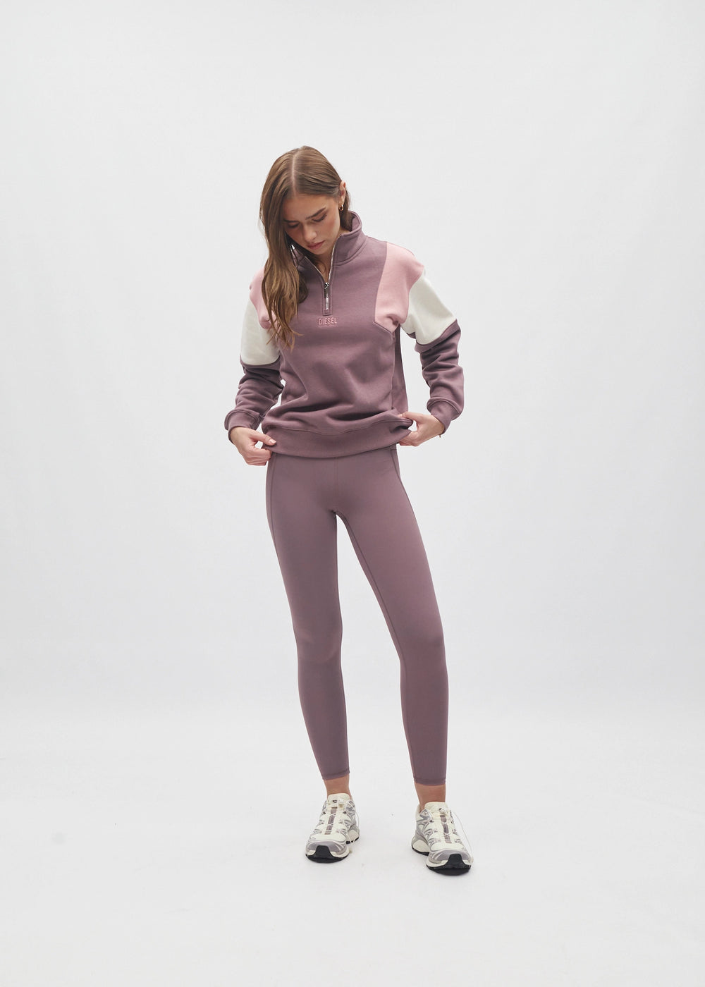 Ciara half Zip Dusty Mauve