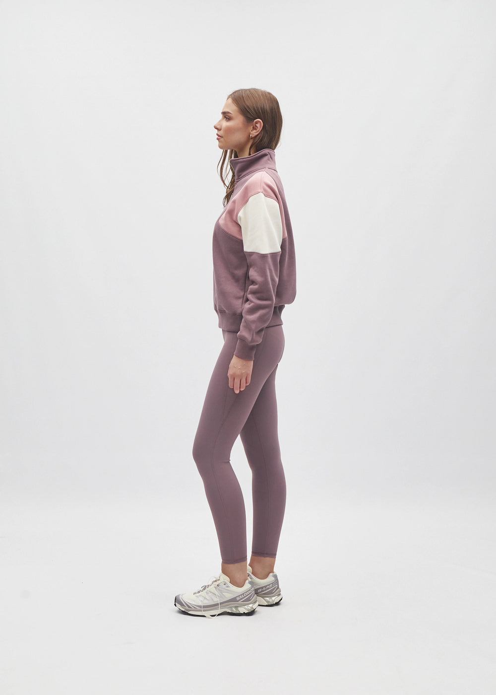 Ciara half Zip Dusty Mauve