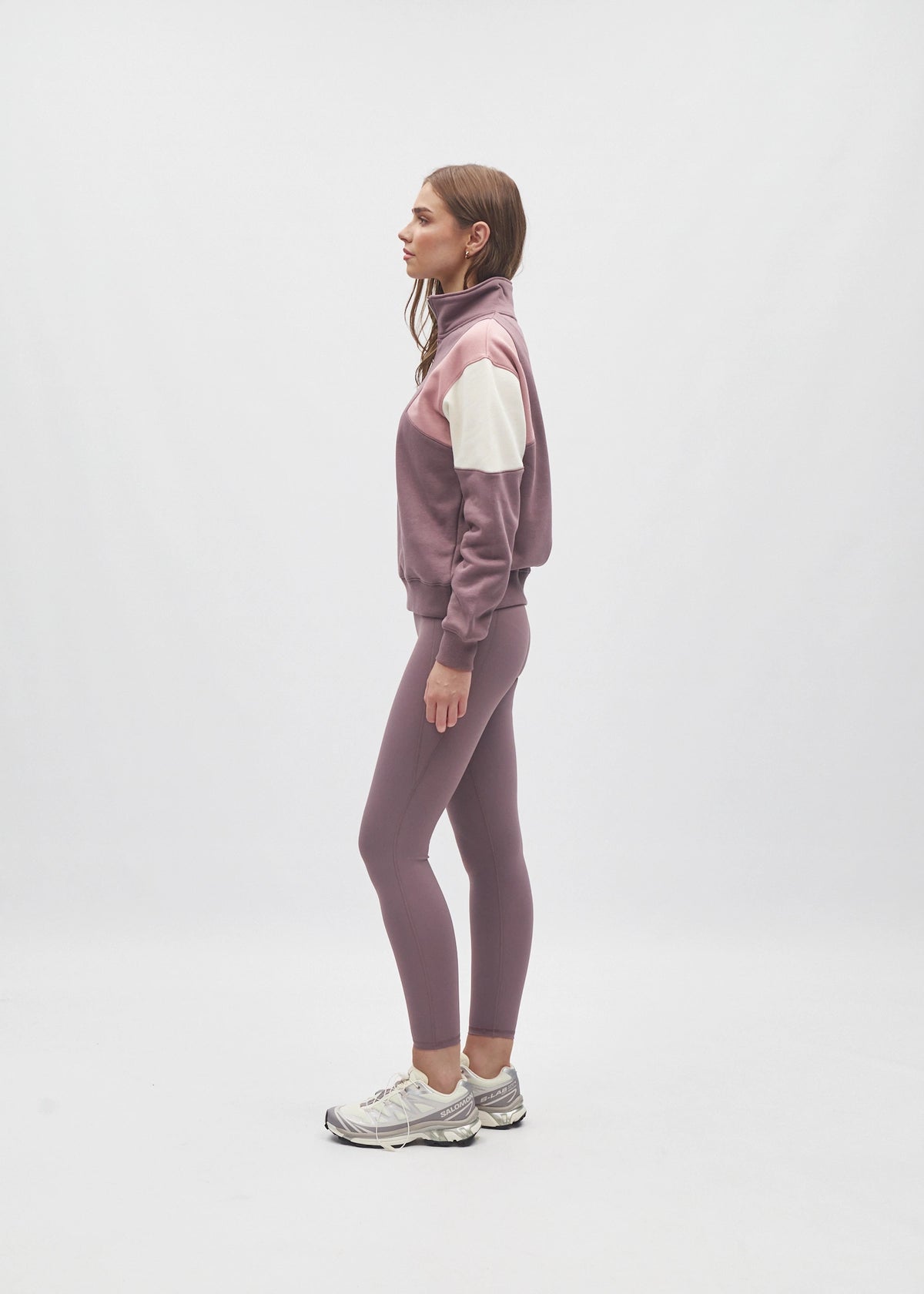 Ciara half Zip Dusty Mauve