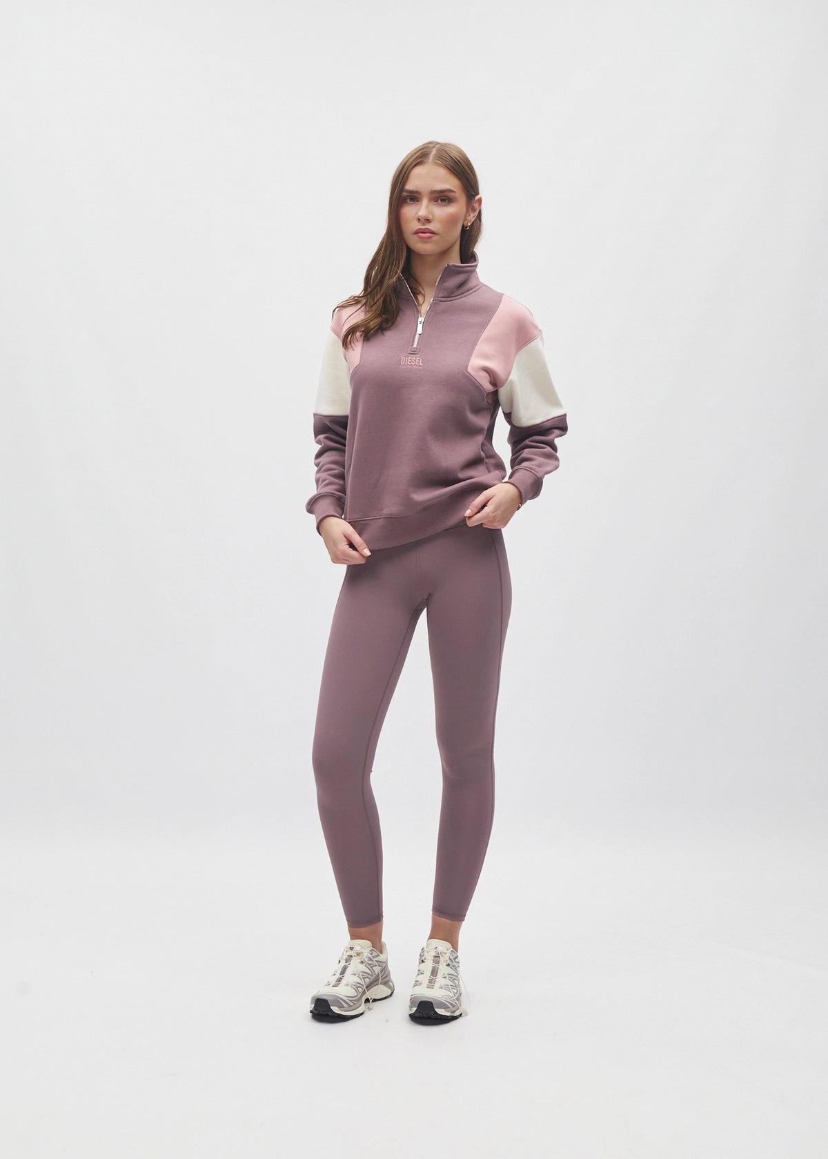 Ciara half Zip Dusty Mauve