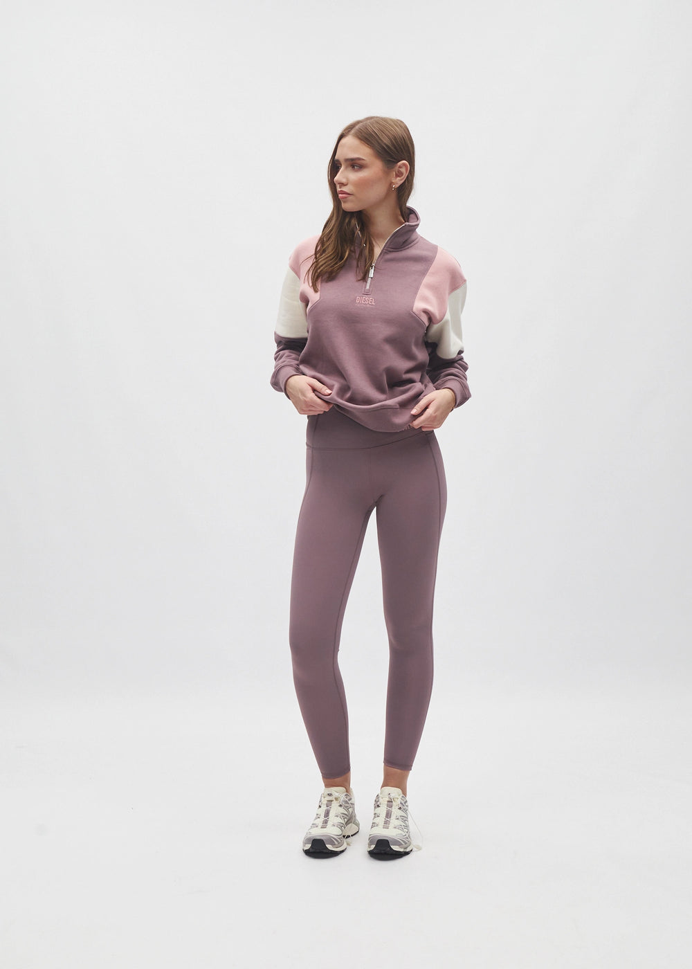 Ciara half Zip Dusty Mauve