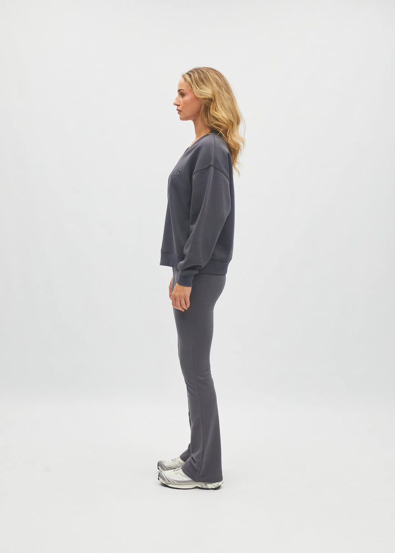 Connie Flare Pant Deep Charcoal