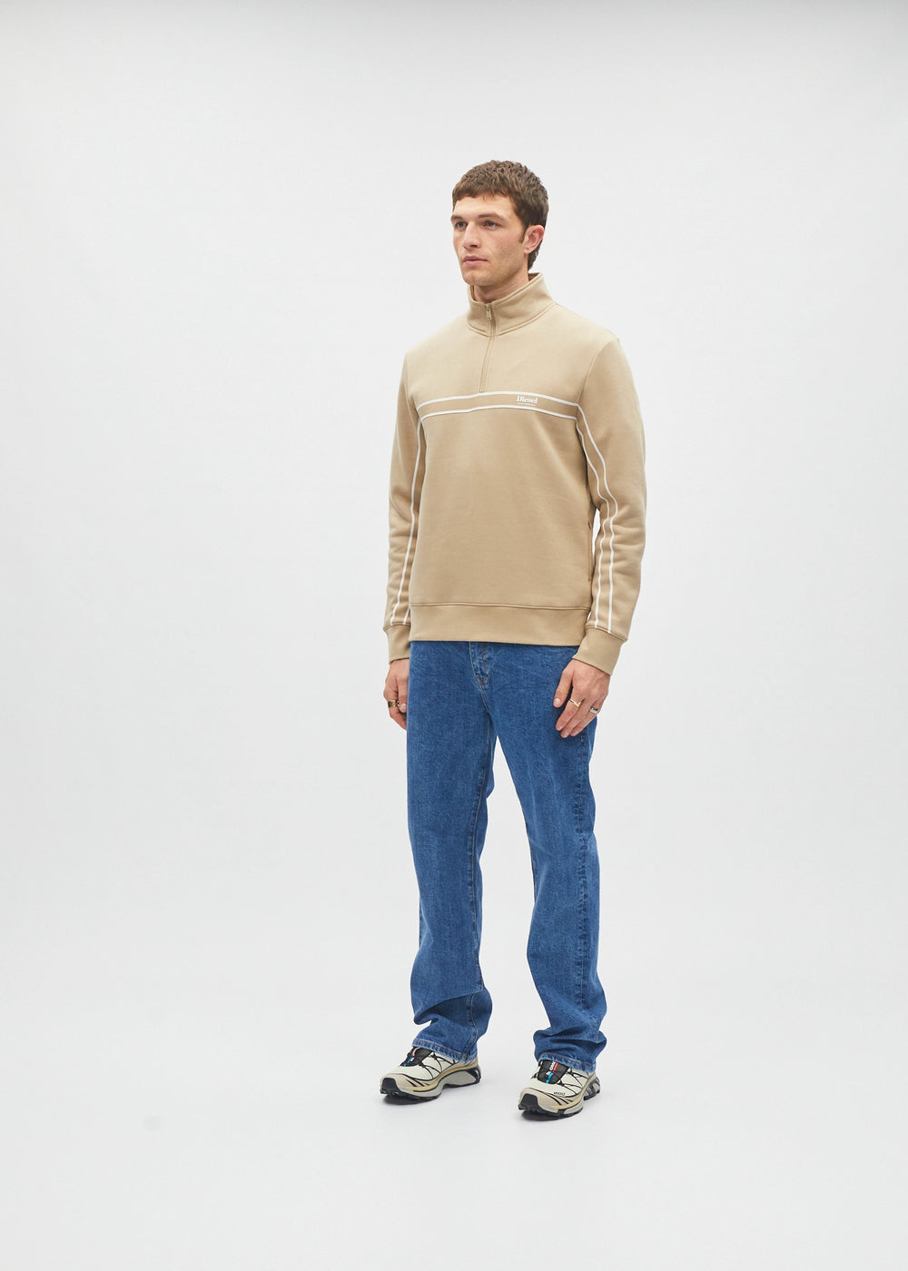 Willis Half Zip Camel Court