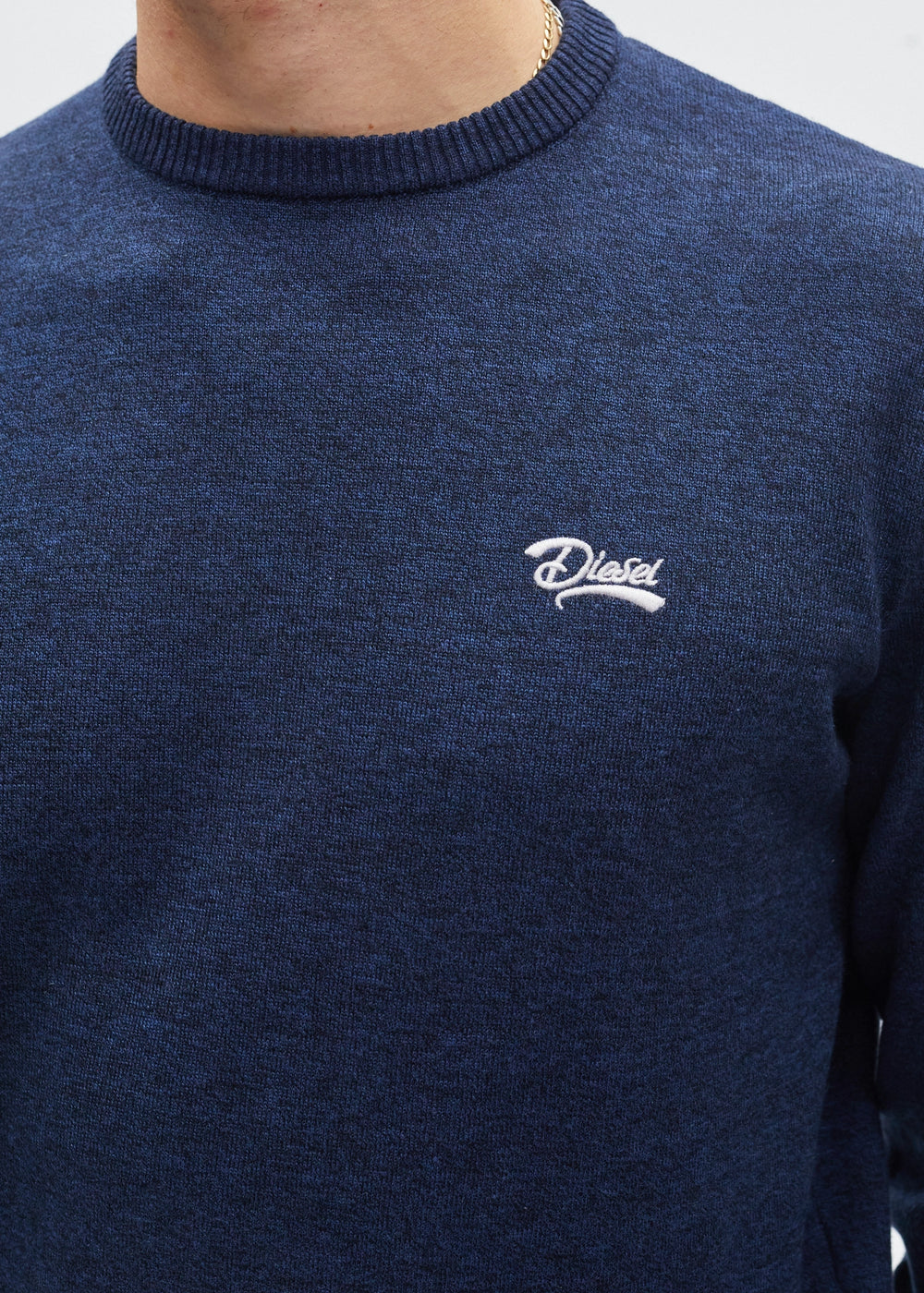 Bastian Round Neck Space Blue Marl