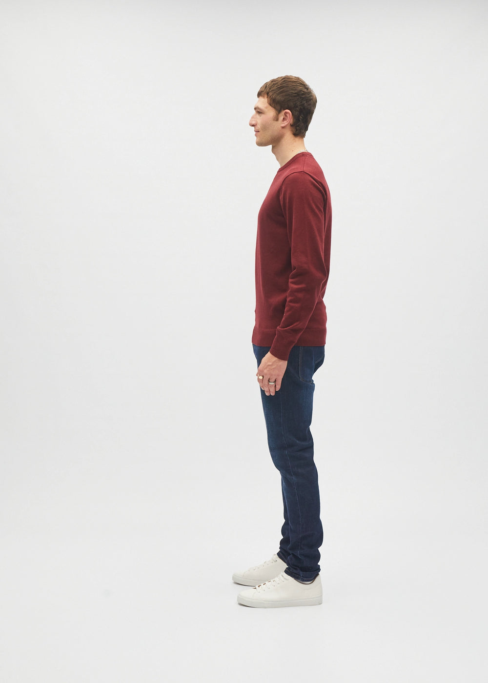Bastian Round Neck Cranberry Red