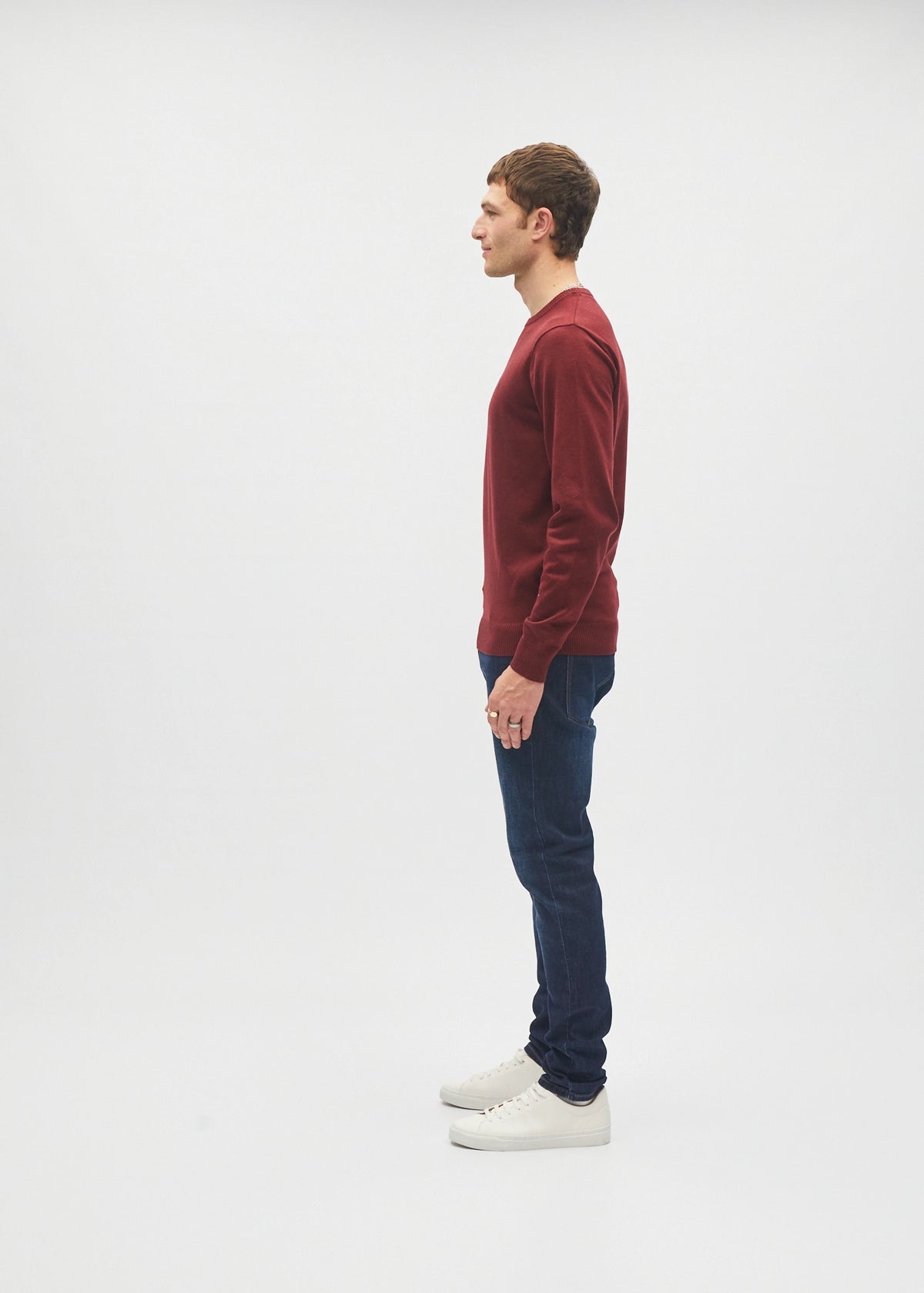 Bastian Round Neck Cranberry Red