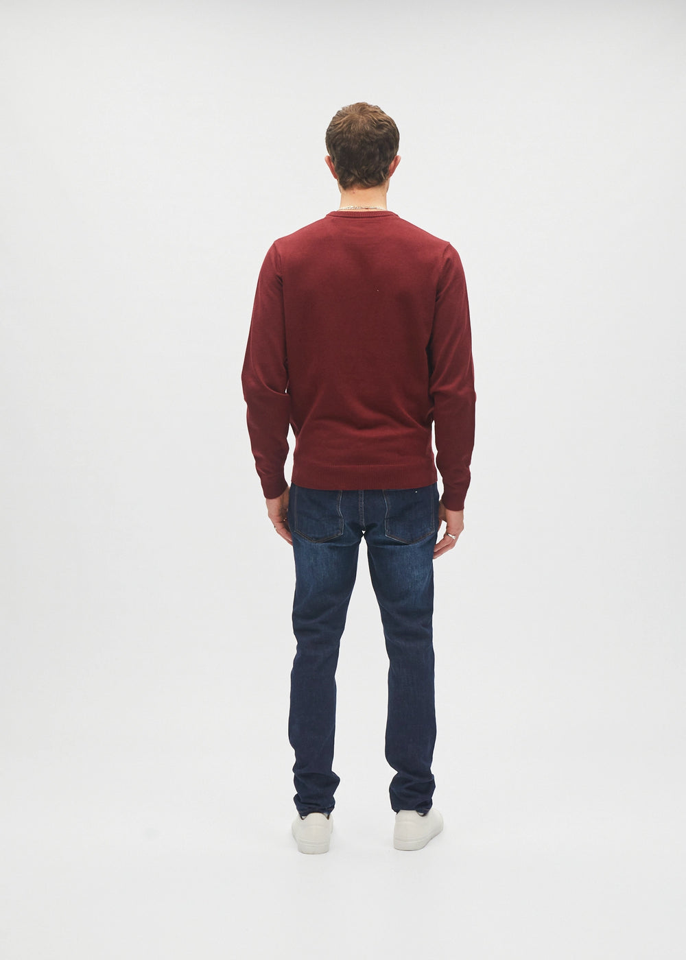 Bastian Round Neck Cranberry Red