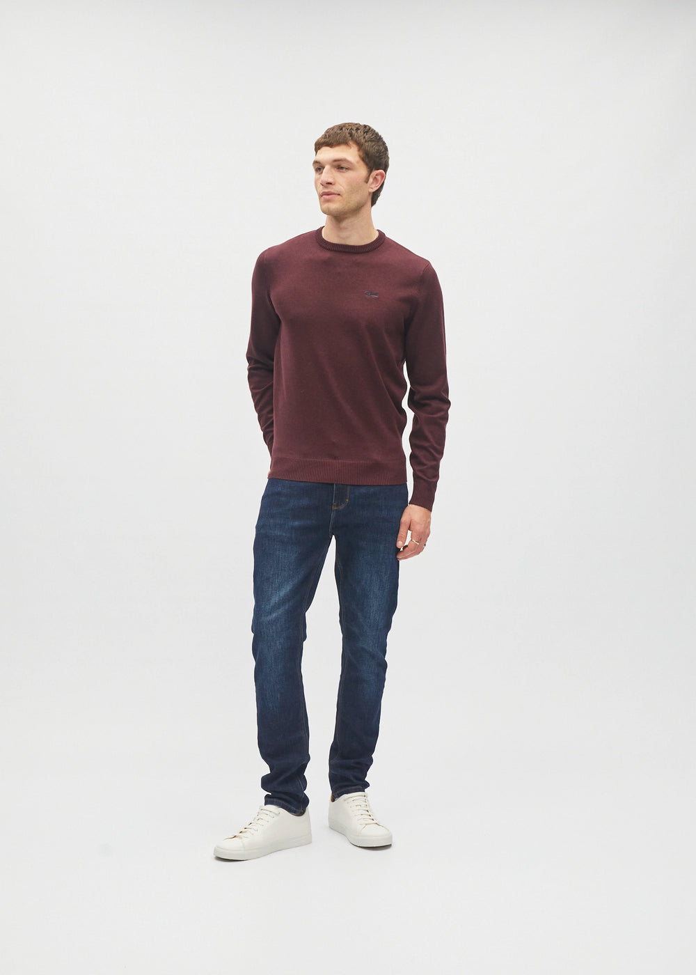 Bastian Round Neck Deep Burgundy
