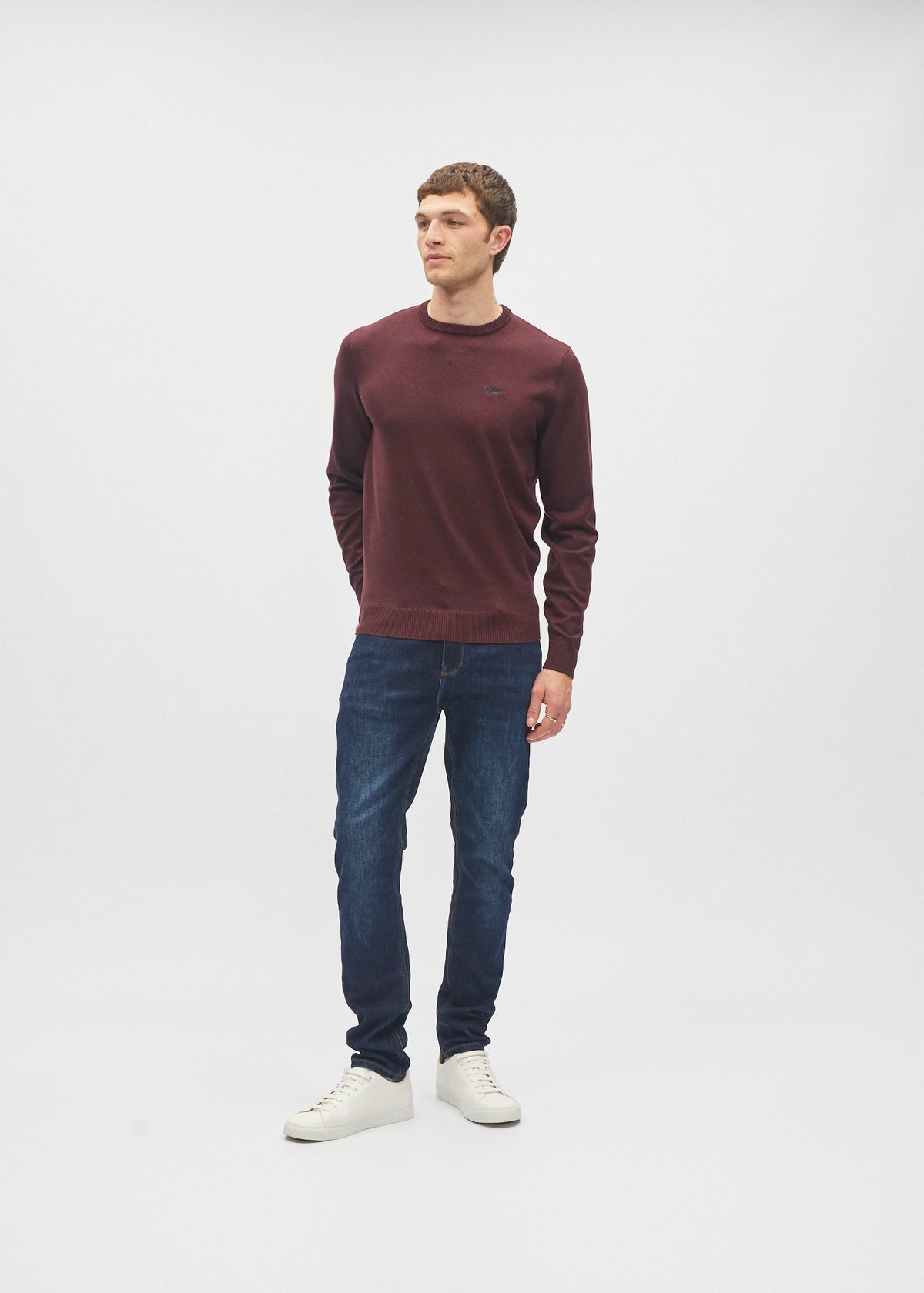 Bastian Round Neck Deep Burgundy