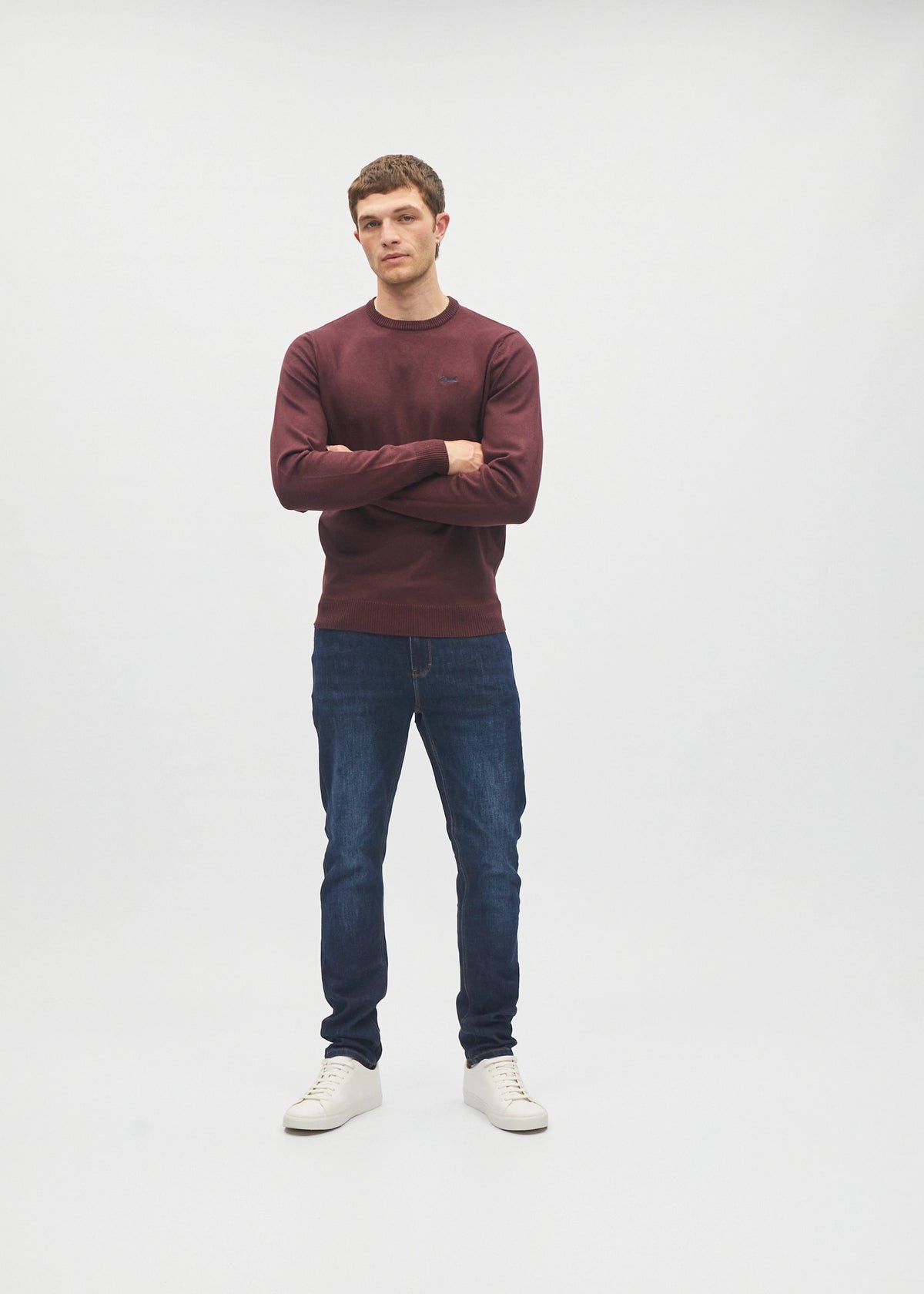 Bastian Round Neck Deep Burgundy
