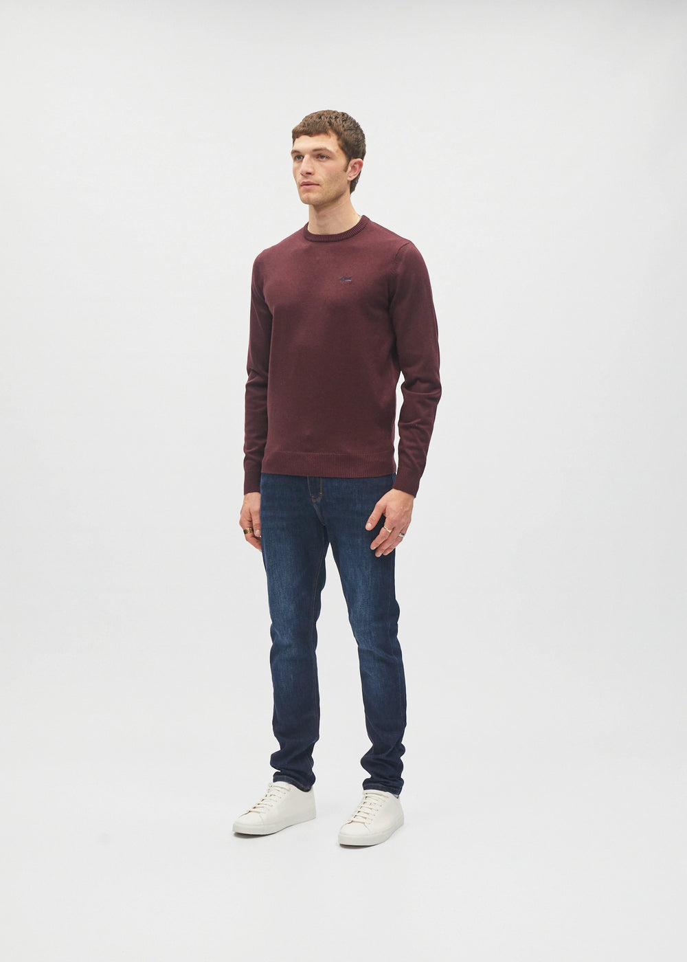 Bastian Round Neck Deep Burgundy