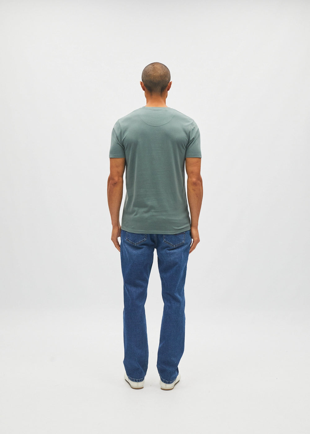 Basic Caden O Neck Tee Green Meadow