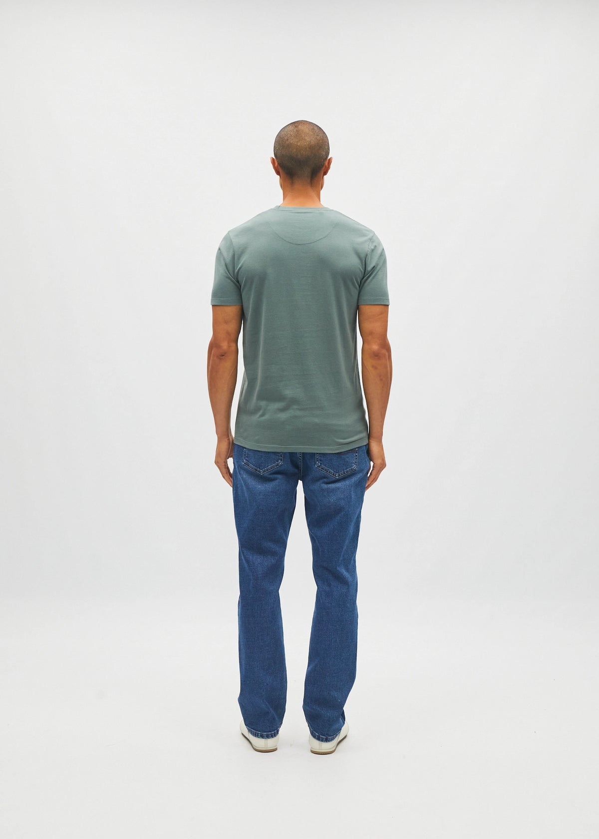 Basic Caden O Neck Tee Green Meadow