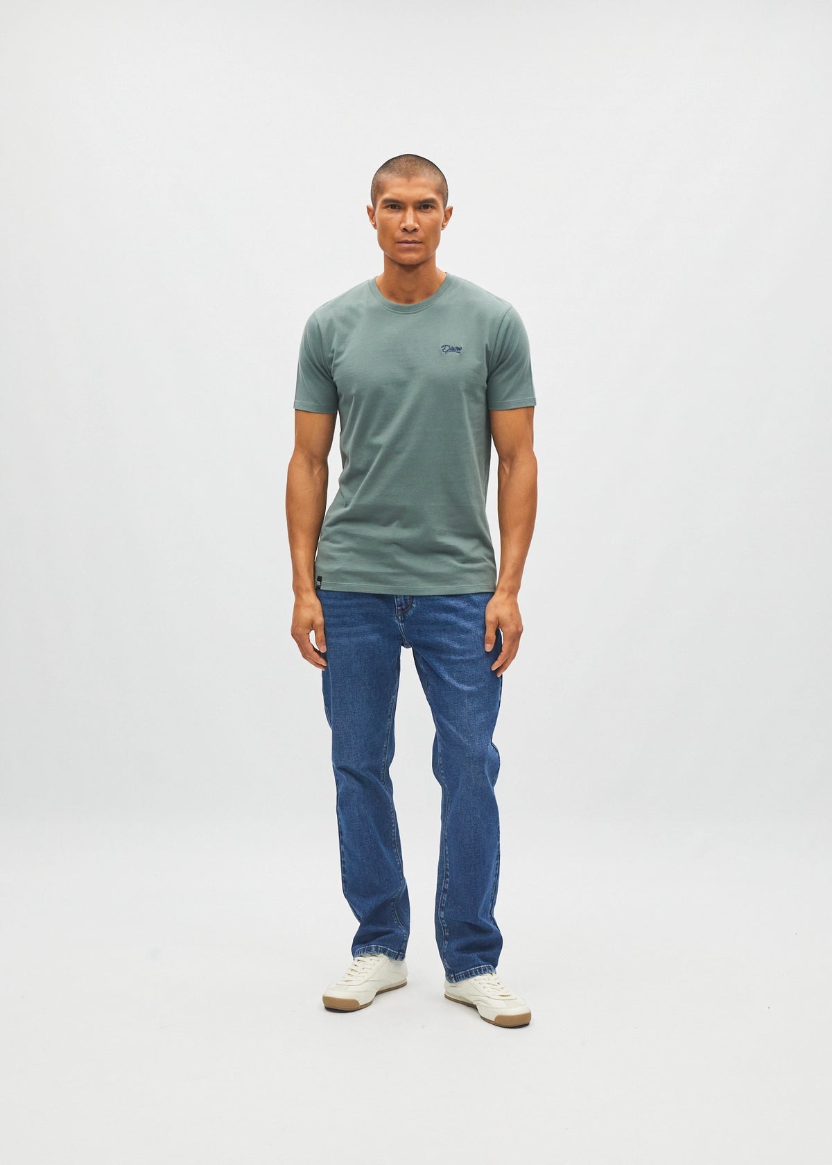 Basic Caden O Neck Tee Green Meadow
