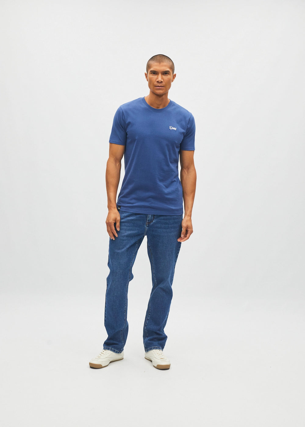 Basic Caden O Neck Tee Hugo Blue