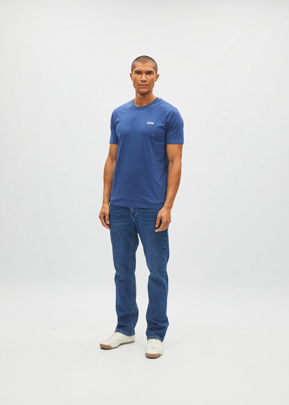Basic Caden O Neck Tee Hugo Blue