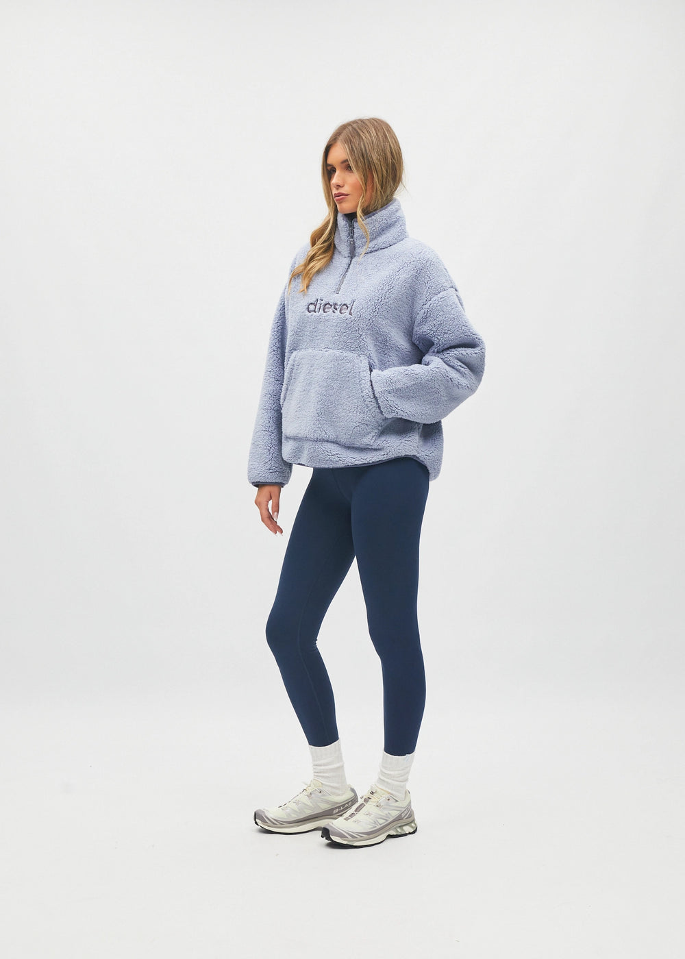 Nyra Half Zip Frosted Blue