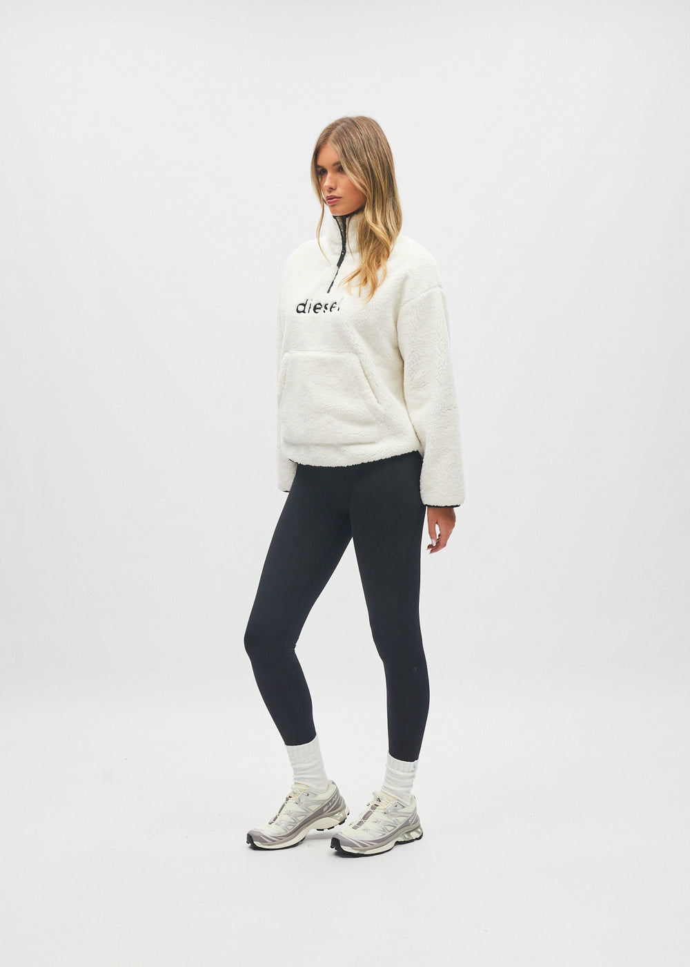 Nyra Half Zip White Marshmallow