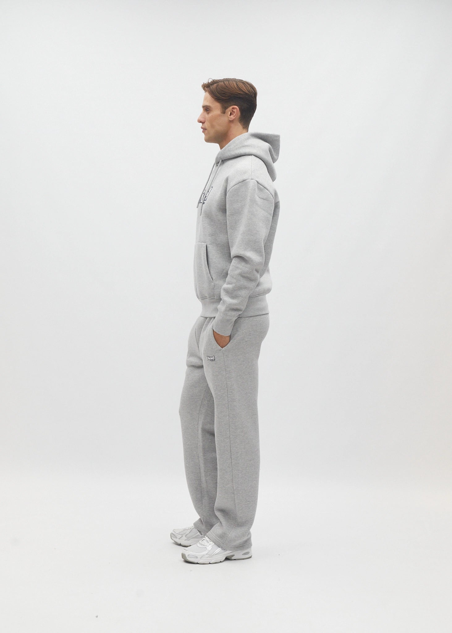 Walt Hoodie Grey Marl