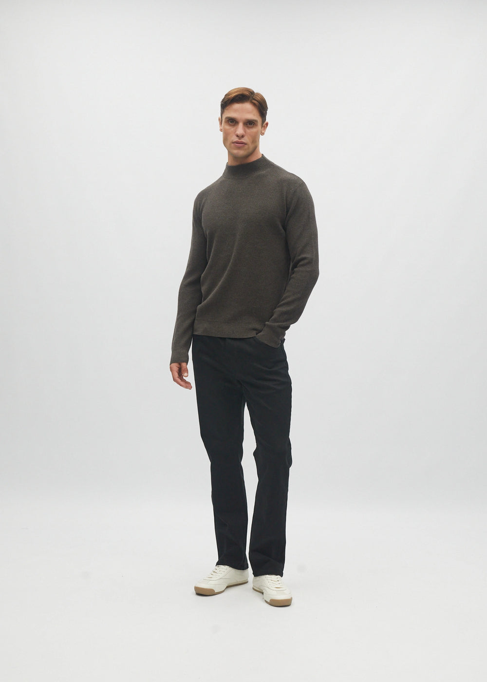 Daxton Sweater Oak Green Marl