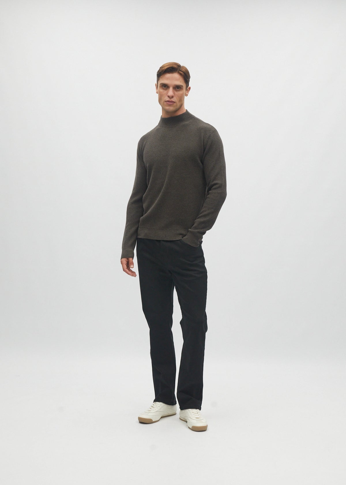 Daxton Sweater Oak Green Marl