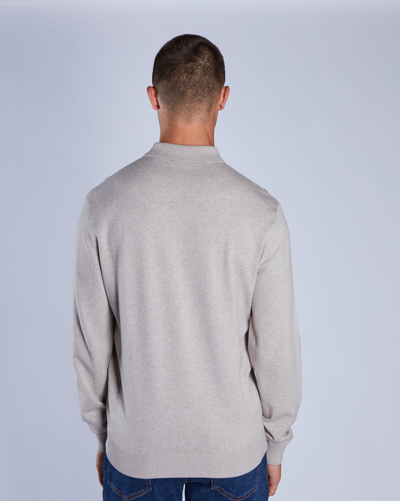 Dino Knit Polo Beachcomber Marl