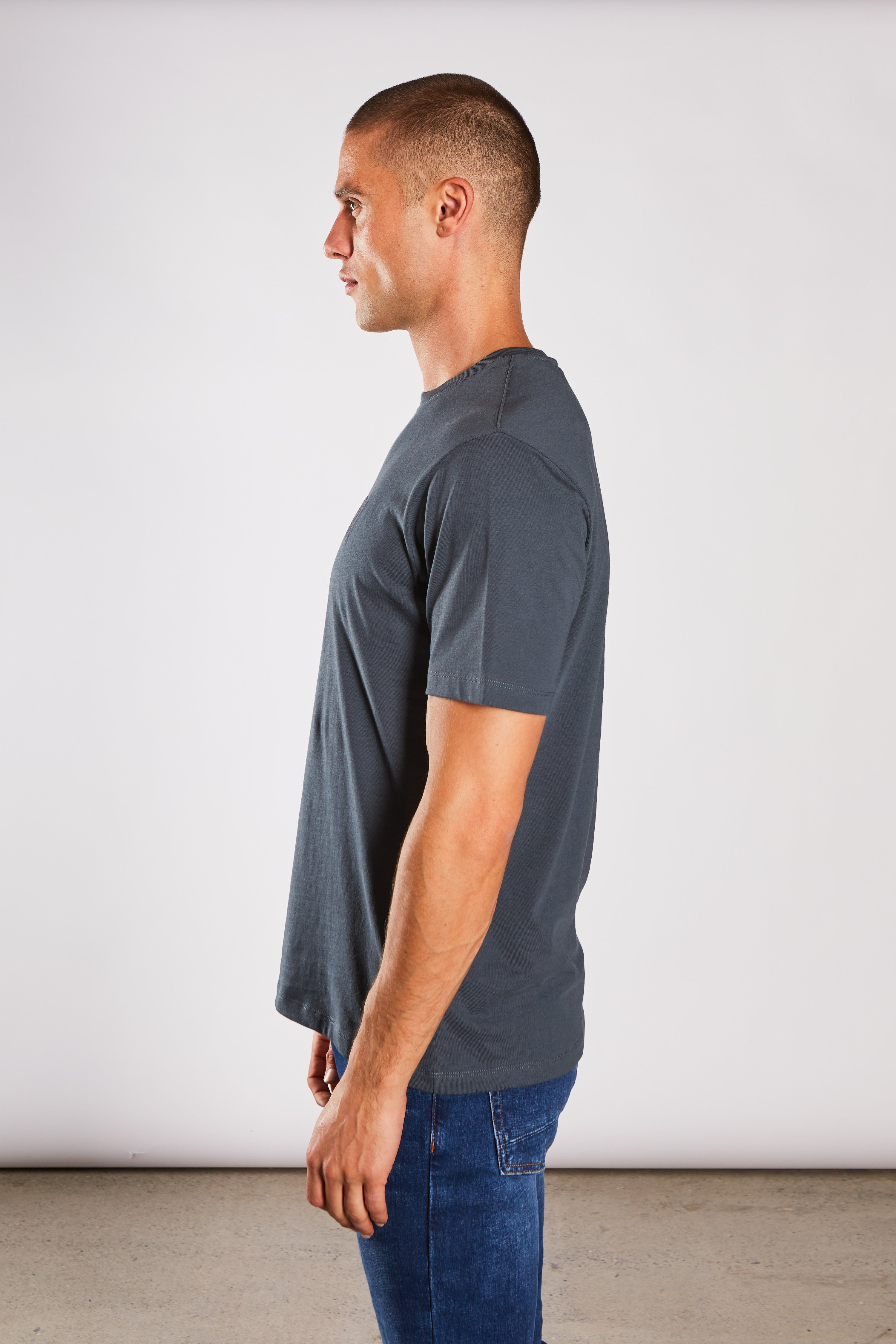 Drake Tee Petrol Blue