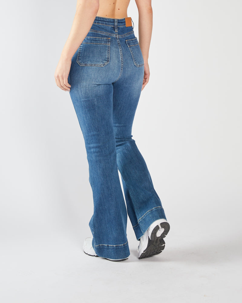 Drew Flare Denim Blue