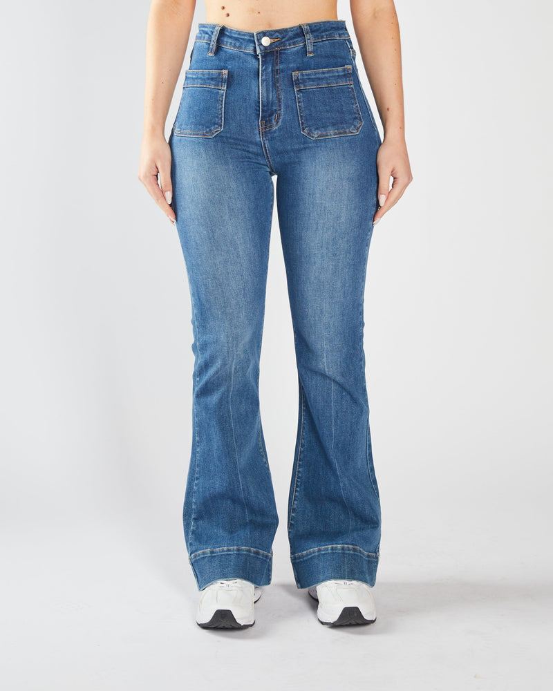 Drew Flare Denim Blue