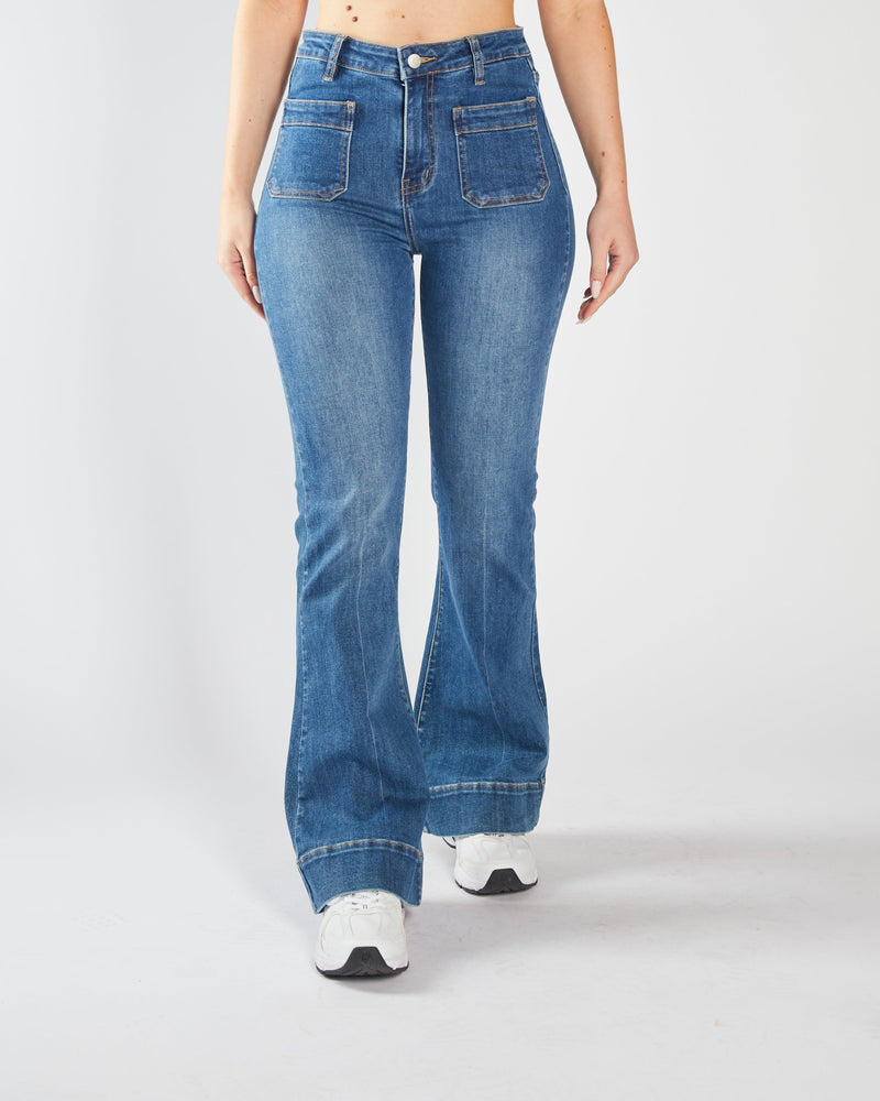Drew Flare Denim Blue