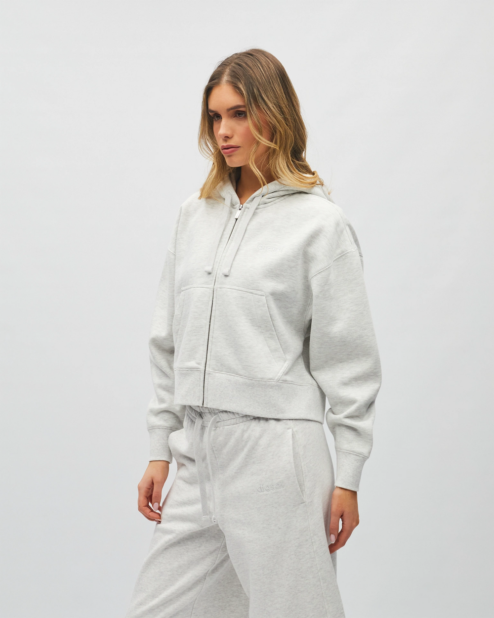 Ella Zipper Stone Marl