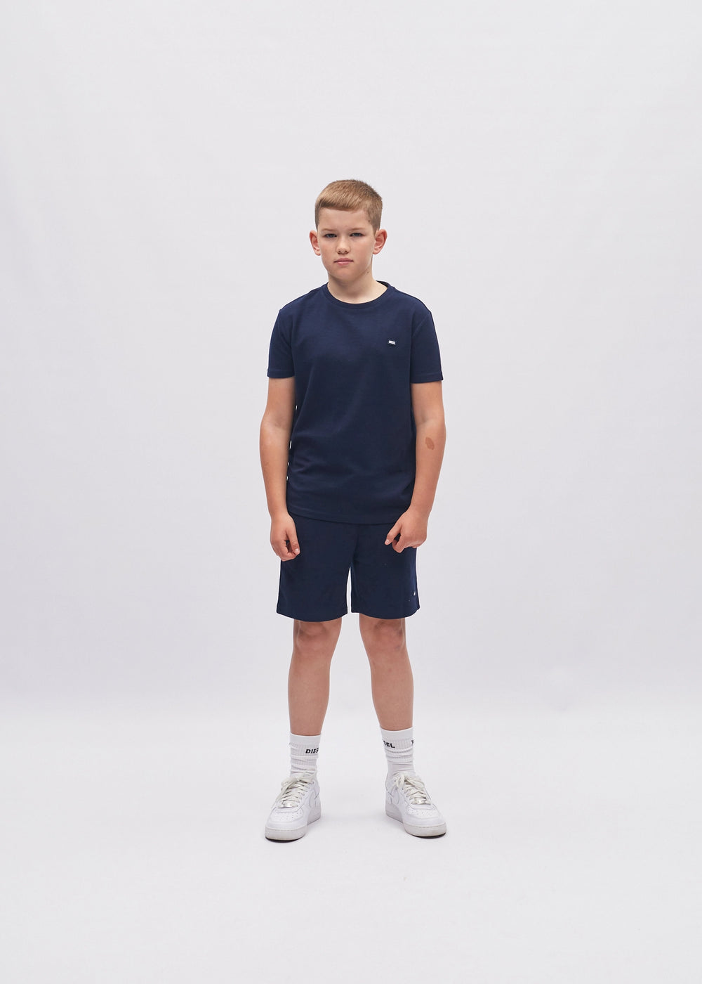 Lex Textured Tee Navy