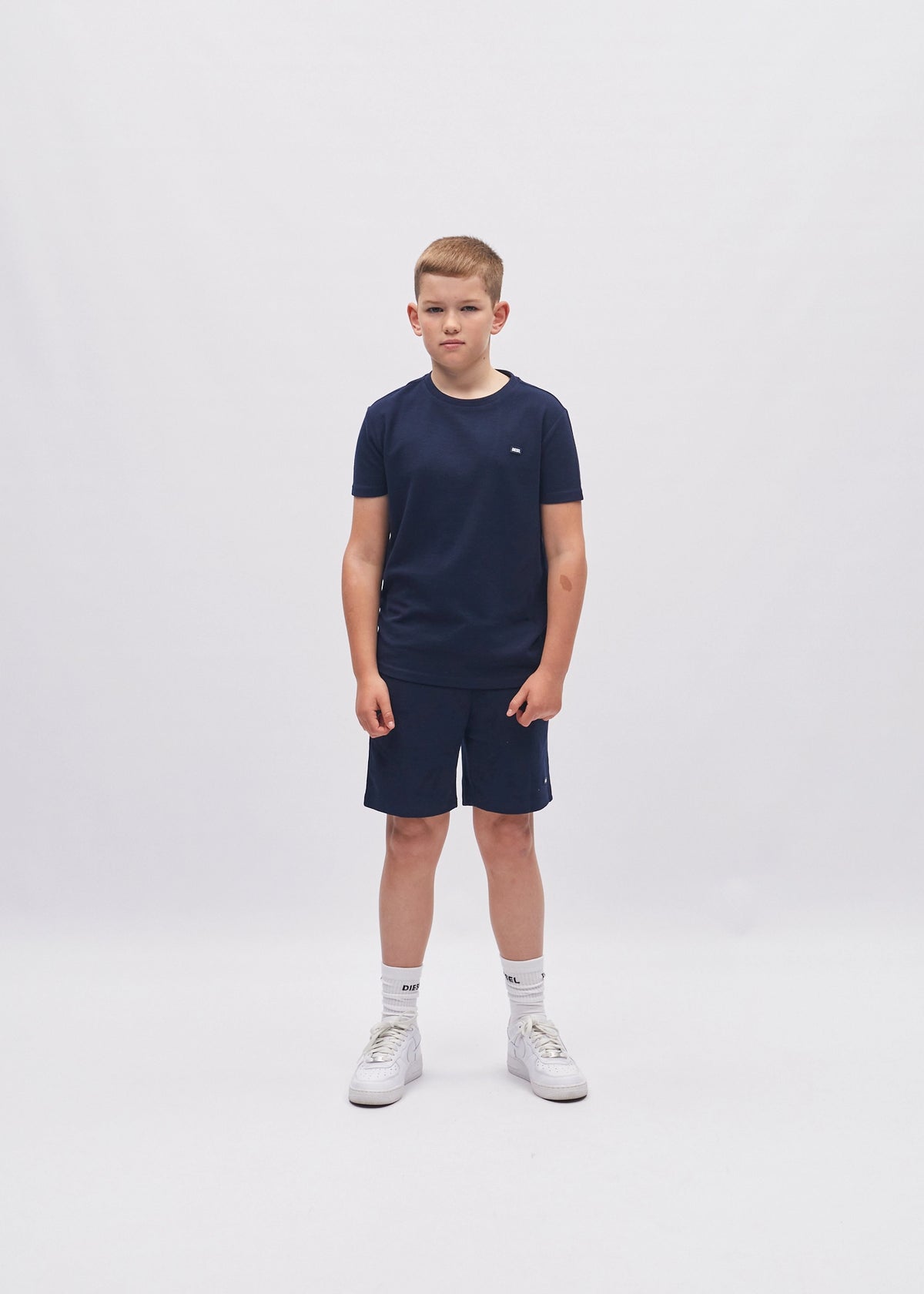 Lex Textured Tee Navy