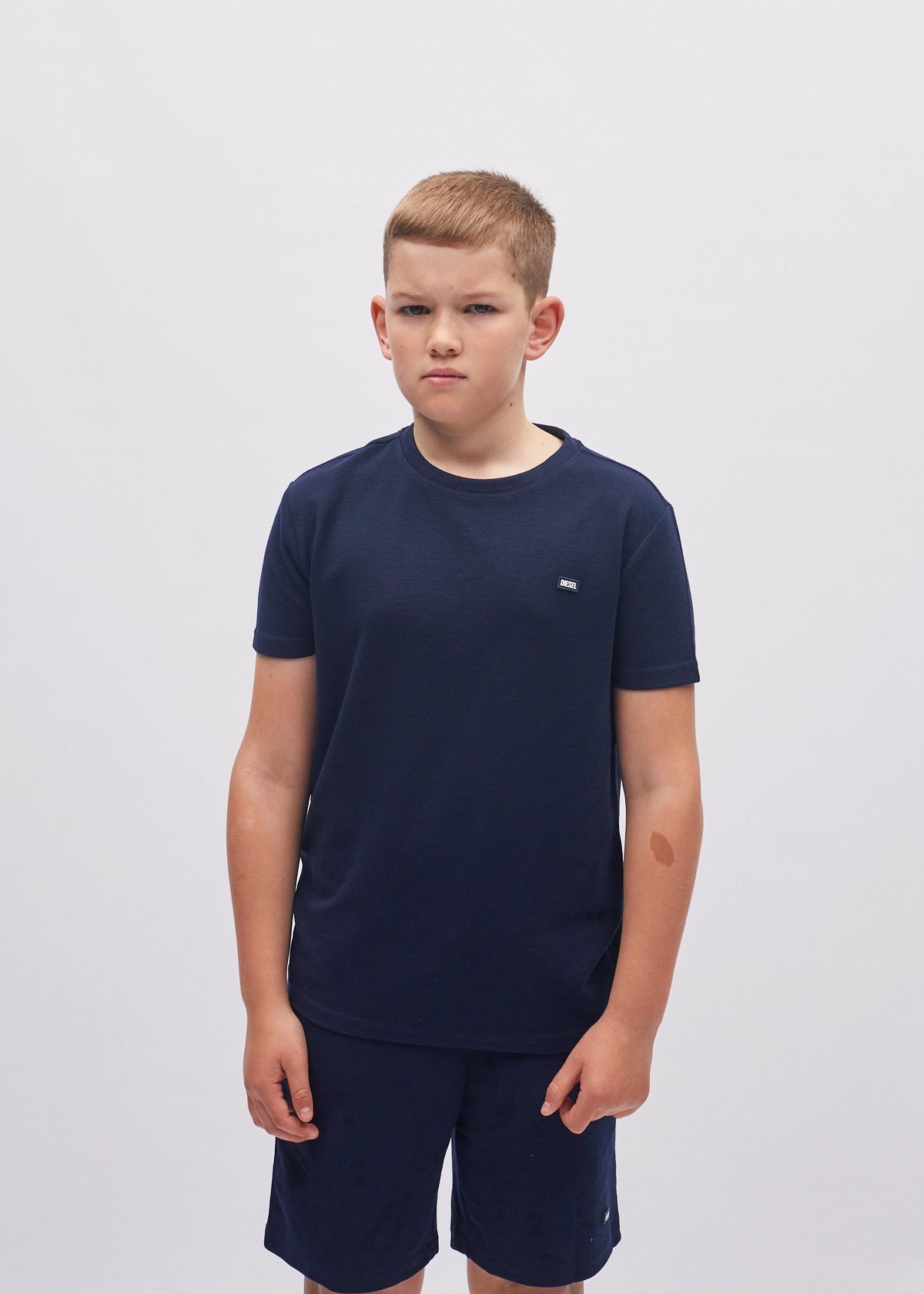 Lex Textured Tee Navy