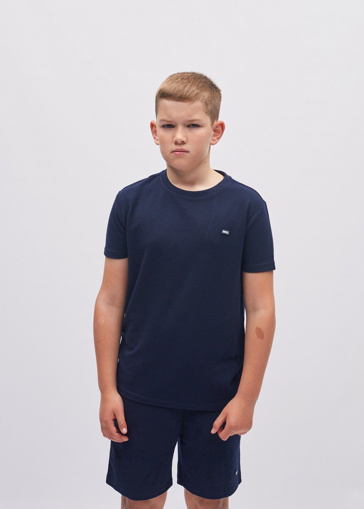 Lex Textured Tee Navy