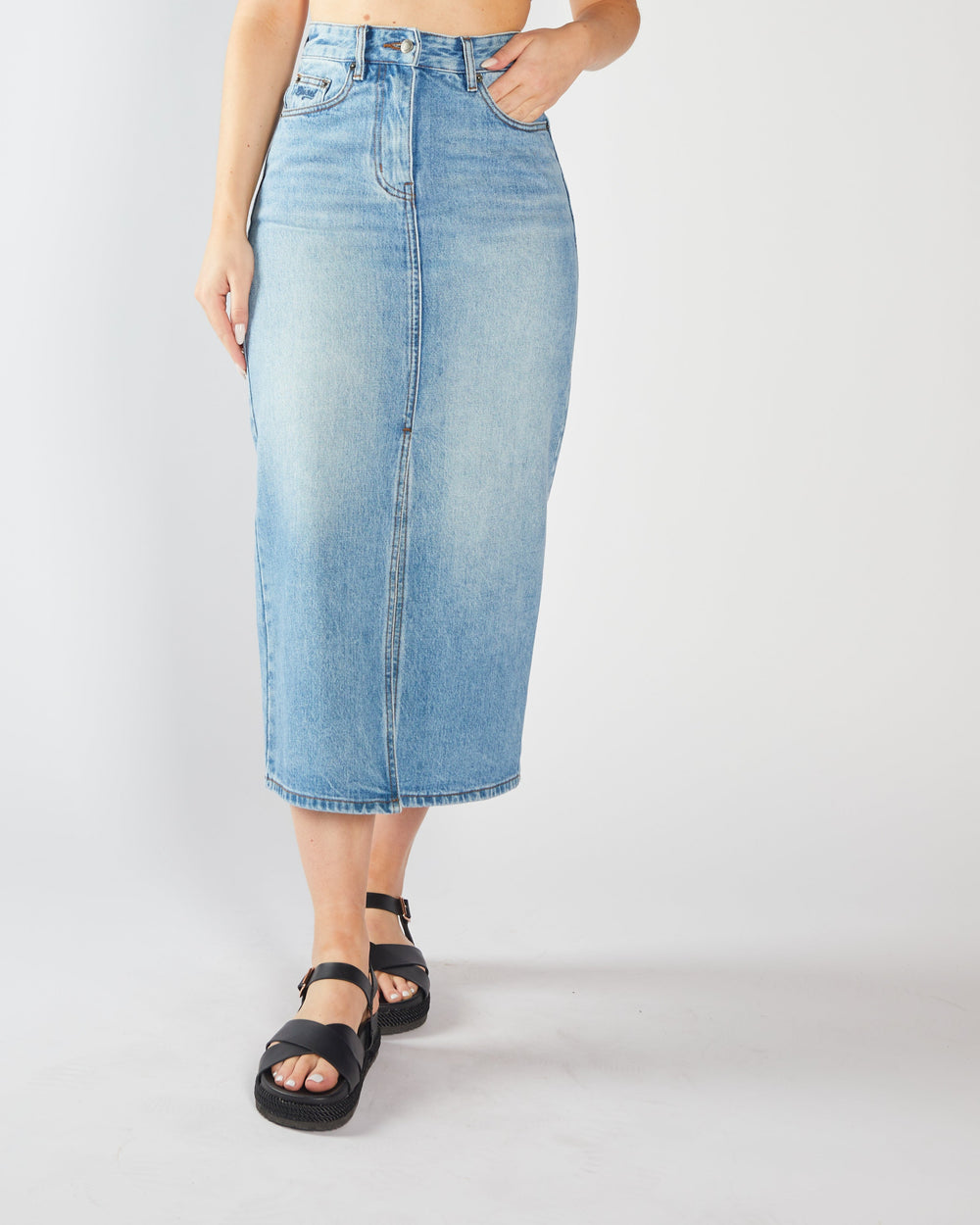 Filomena Denim Skirt Blue