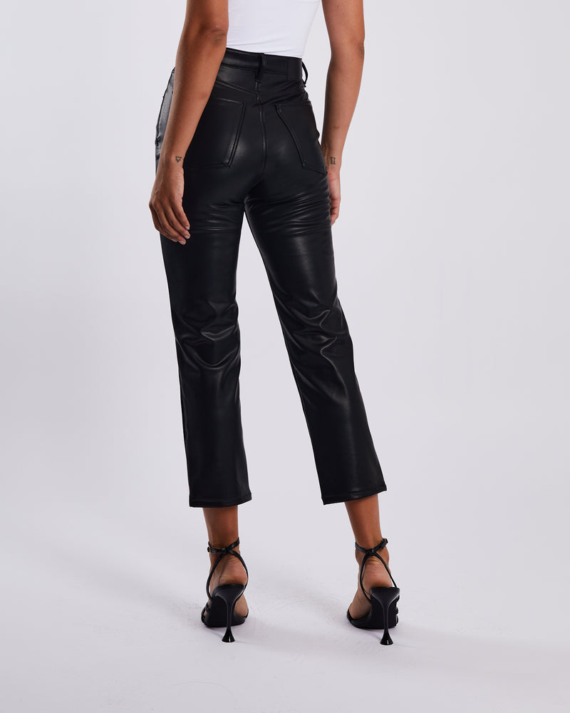 Gabby Straight Leg Leather Look