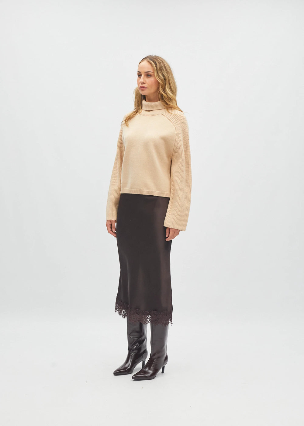 Gwyneth Skirt Warm Cocoa