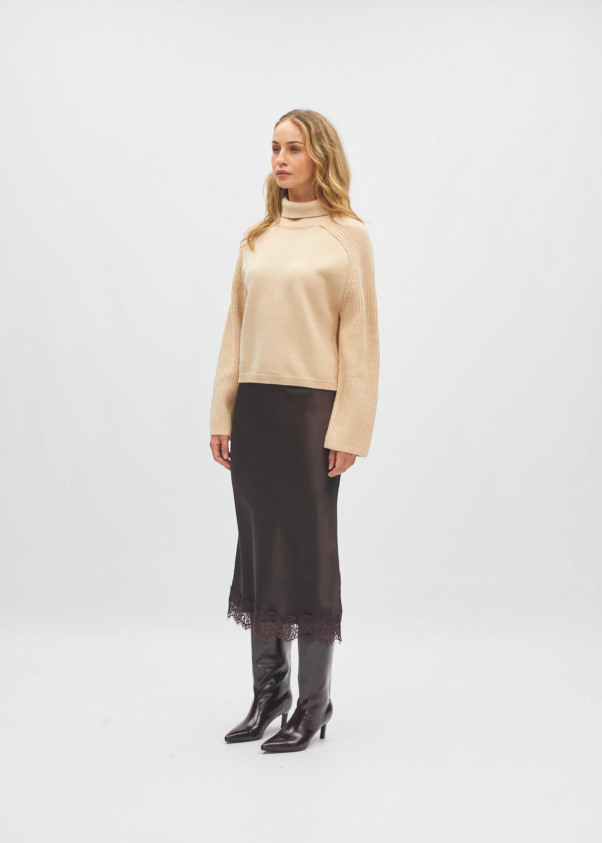 Gwyneth Skirt Warm Cocoa