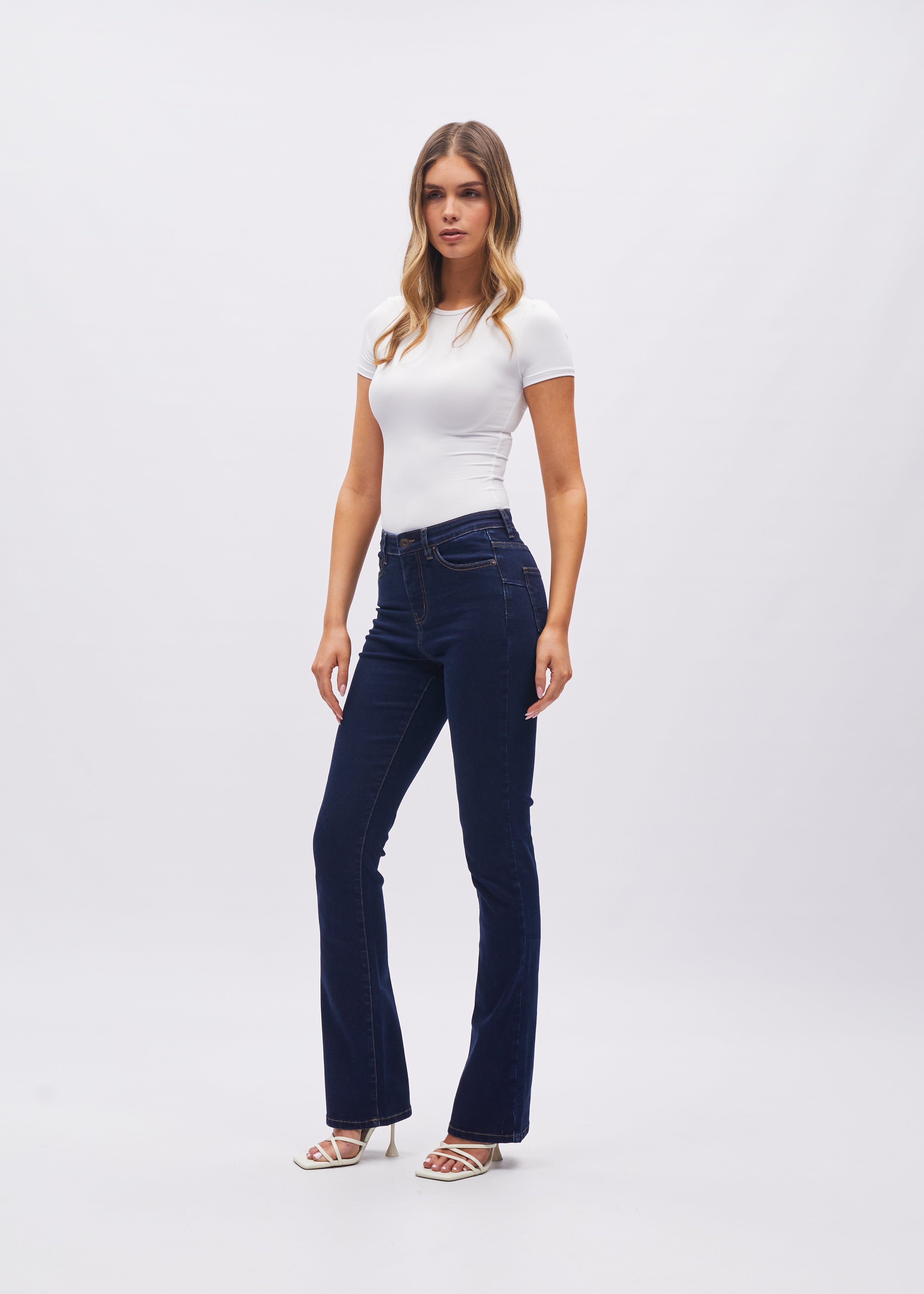 Gina Hr Bootleg Indigo Blue