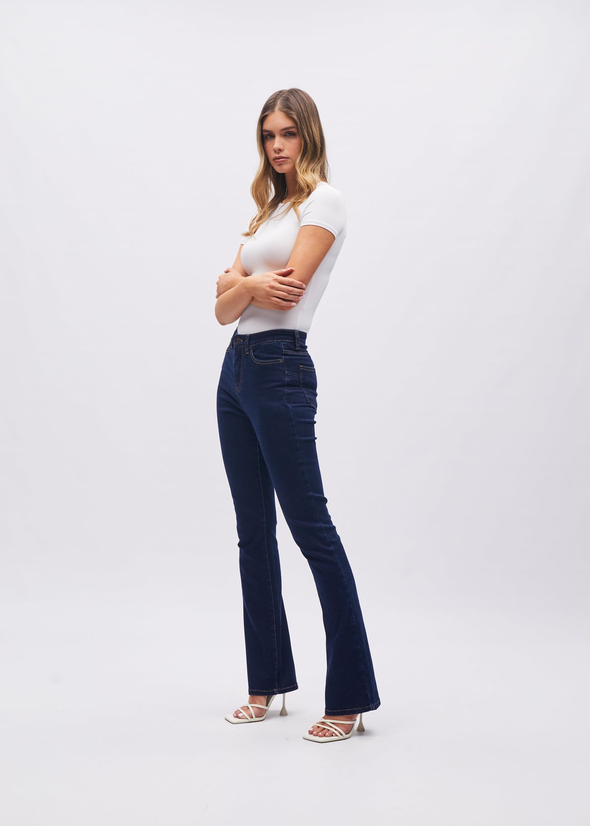 Gina Hr Bootleg Indigo Blue