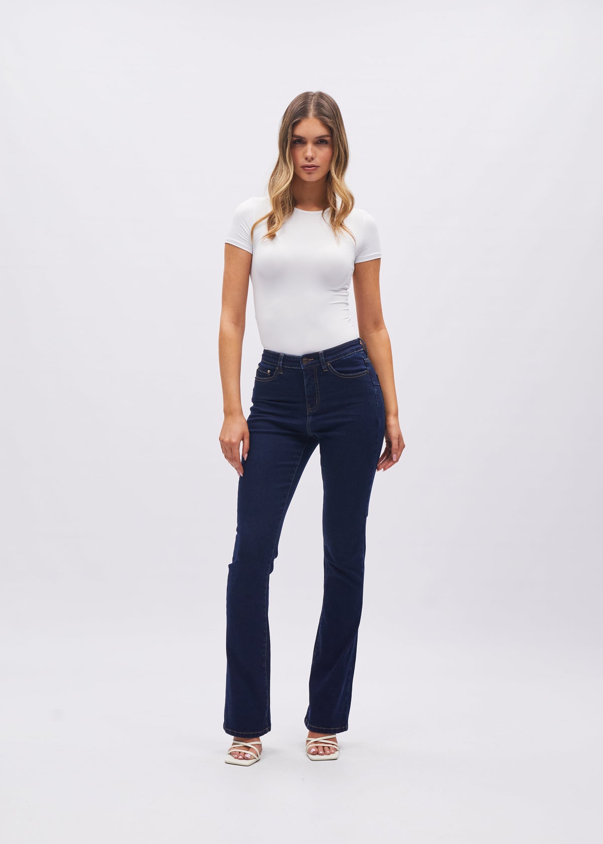 Gina Hr Bootleg Indigo Blue