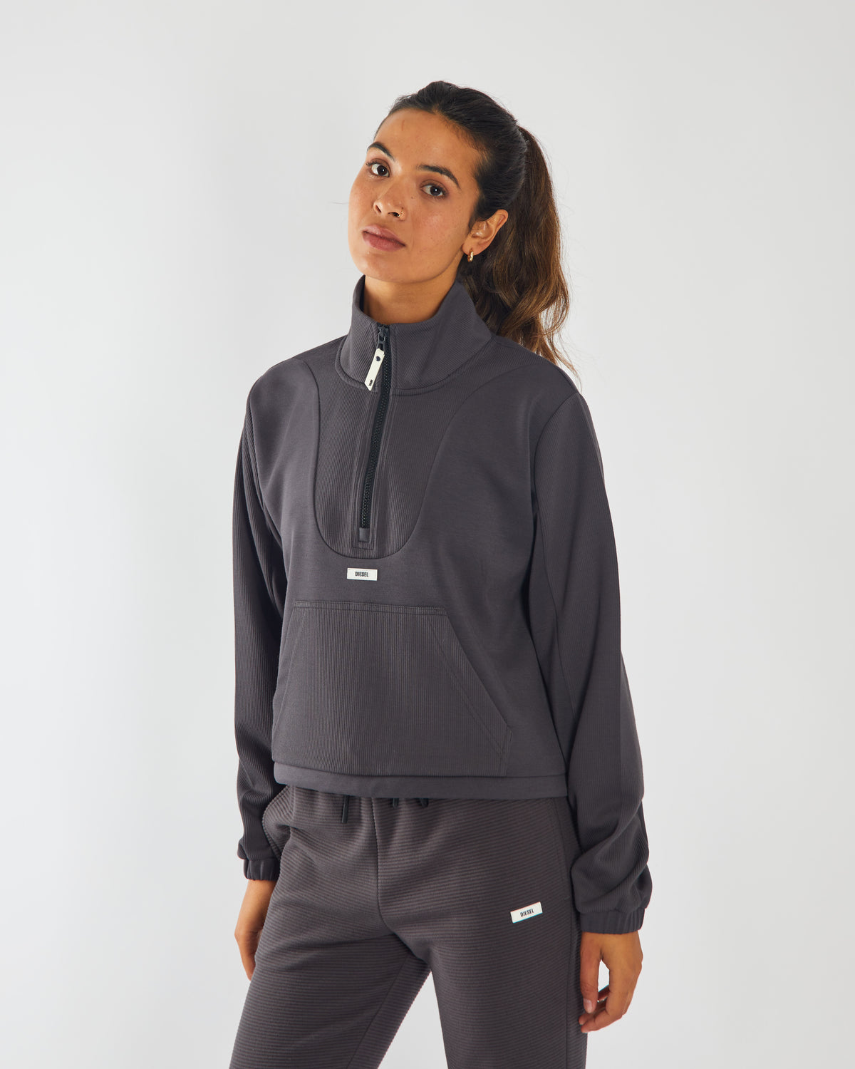 Hana Half Zip Dark Slate